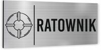Tabliczka Tablica informacyjna oznaczenie RATOWNIK Piktogram Aluminium
