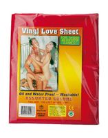 Prześcieradło winylowe czerwone 158 cm x 227 cm