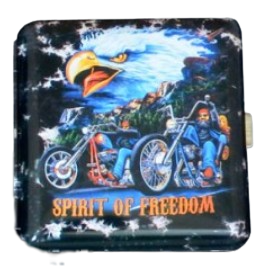 Metalowe Etui Na Papierosy Gentelo Z Motywem Orła Na Motorze na Arena.pl