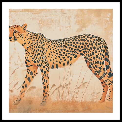 Plakat 70x70cm Gepard w Ruchu na Arena.pl
