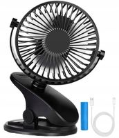 WENTYLATOR WIATRAK BIURKOWY BIUROWY CICHY STOJĄCY bezprzewodowy USB KLIPS