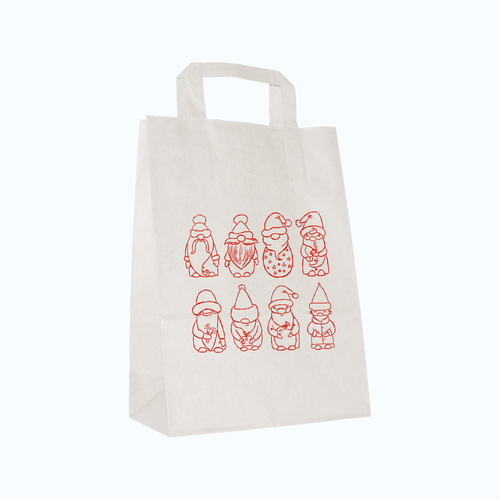 Torby świąteczne małe 22 x 11 x 31 cm Mikołajki 42 na Arena.pl