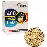 LAMPKI CHOINKOWE 400 LED ZEWNĘTRZNE CIEPŁY BIAŁY