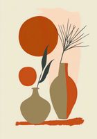 Plakat 70x100cm Wazy w Czerwieni