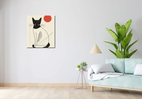 Obraz 60x70cm Czerwony Krąg na Arena.pl