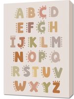 Obraz 50x70cm Wzory dla Dzieci, Dziewczynki i Chłopca - Alfabet