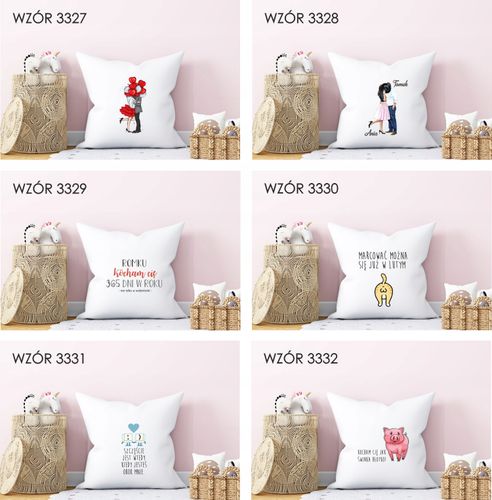 Poduszka z nadrukiem PREZENT na WALENTYNKI LOVE na Arena.pl