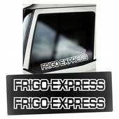Naklejki FRIGO EXPRESS na szyby boczne