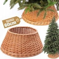 OSŁONA WIKLINOWA NA STOJAK POD CHOINKĘ 60CM OSŁONKA DO CHOINKI NATURALNA