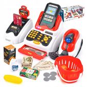 INTERAKTYWNA KASA FISKALNA SKLEPOWA DLA DZIECI SUPERMARKET 3W1 + AKCESORIA