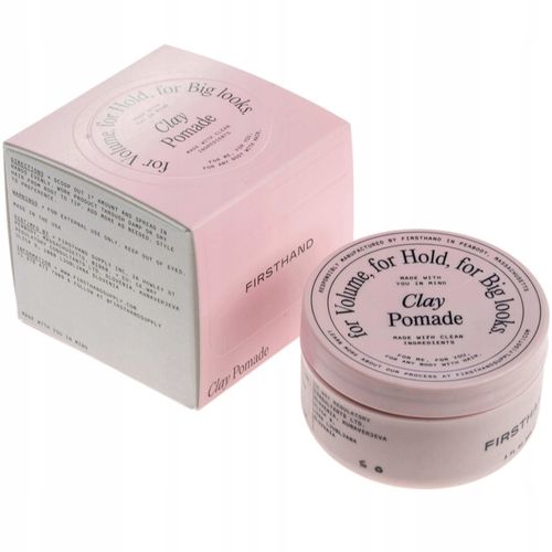 Firsthand Matowa Glinka Pomada do włosów MOCNY chwyt Clay Pomade Pasta 88ml na Arena.pl