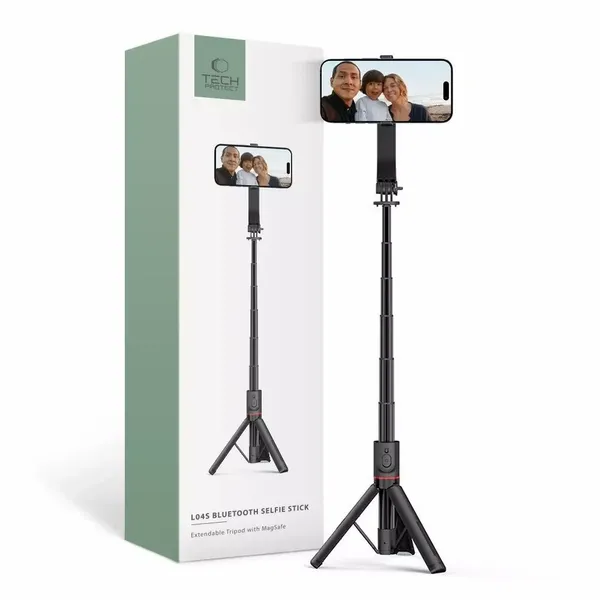 Selfie Stick L04S Magsafe Bluetooth statyw Tripod Black zdjęcie 1