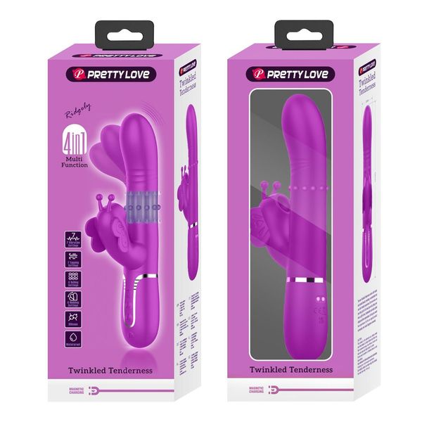 Pretty Love Butterfly Clit Vibrator Pink zdjęcie 1