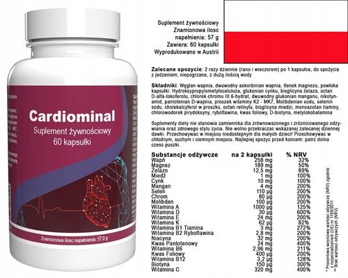 Cardiominal - 90 Kapsułek (3 x 30 Kapsułek) - 3 Dawki na Arena.pl