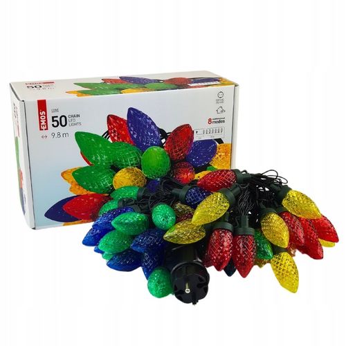 Światełka tradycyjne kolorowe szyszki LED Lampki choinkowe retro PRL EMOS na Arena.pl