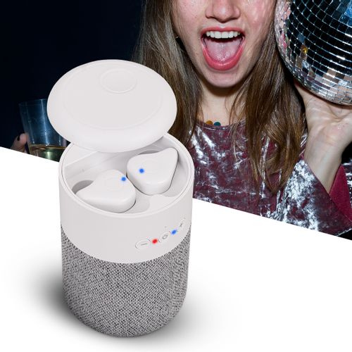 Głośnik Bluetooth + Słuchawki Heckermann B20 Biały na Arena.pl