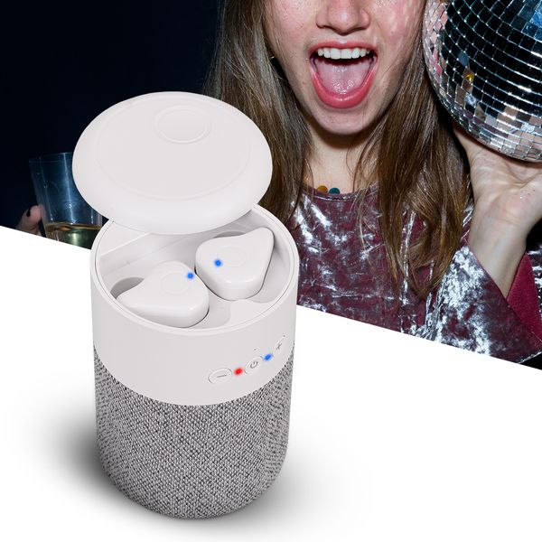 Głośnik Bluetooth + Słuchawki Heckermann B20 Biały zdjęcie 3