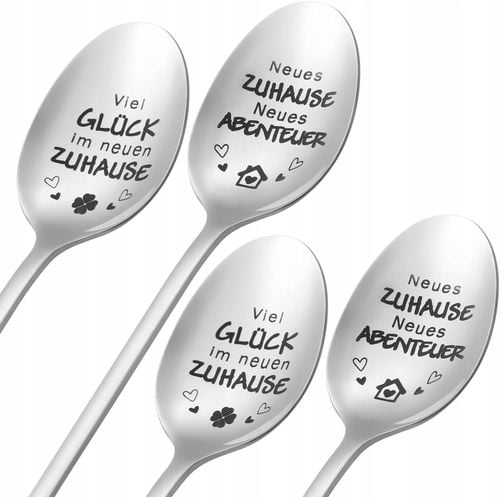 Łyżeczka Łyżeczki Do Kawy Latte Lodów Deserów Deserowe Długa Zestaw 4 Szt. na Arena.pl