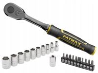 STANLEY ZESTAW KLUCZY 22 ELEMENTY 1/4" NASADKI + BITY