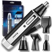 Trymer maszynka golarka do brody nosa uszu brwi baków włosów 4W1 zestaw