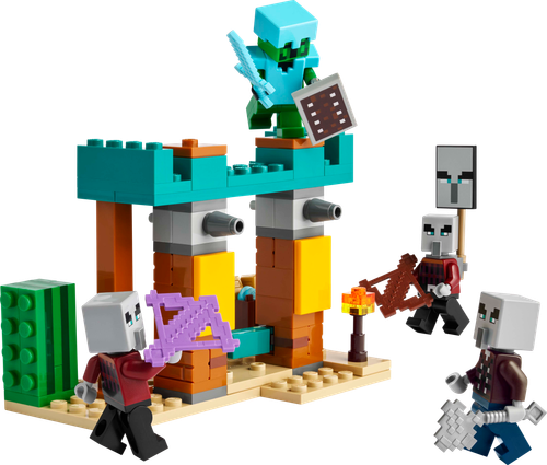 LEGO Minecraft Pustynny Patrol Złosadników 21267 - akcja dla dzieci +7 na Arena.pl