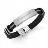 Męska skórzana bransoletka GRAWER na DZIEŃ TATY