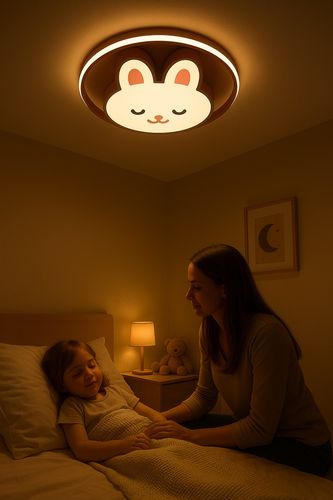 Lampa Led Sufitowa Plafon Dziecięcego Ściemniana Lumela + Pilot Króliczek na Arena.pl