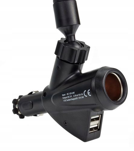Uchwyt samochodowy Ładowarka 2.1A 2x USB Gniazdo na Arena.pl