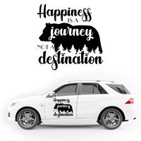 NAKLEJKA NA BOK AUTA dekoracyjna wodoodporna góry KAMPER camper auto 35cm