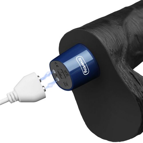 9" real softee rechargeable tpe vibrating dildo(black) na Arena.pl