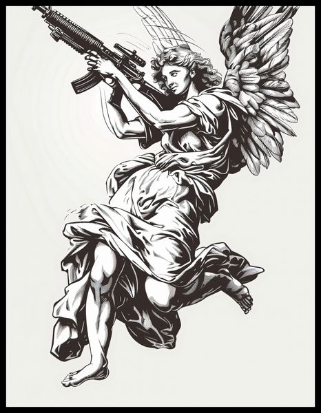 Plakat 50x65cm Anioł Wojny zdjęcie 2