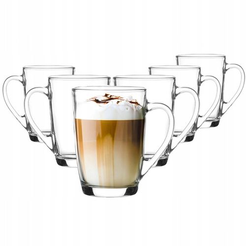 6x szklanki kubki z uchem do kawy latte herbaty Ala 300ml na Arena.pl