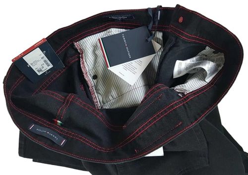 Męskie jeansy Tommy Hilfiger Denton -Straight MW0MW32080-1B8 czarne W38/L30 na Arena.pl