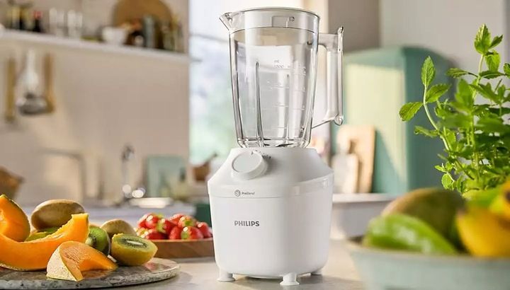BLENDER KIELICHOWY PHILIPS HR2041/00 450W 1,9l KRUSZENIE LODU BIAŁY zdjęcie 4