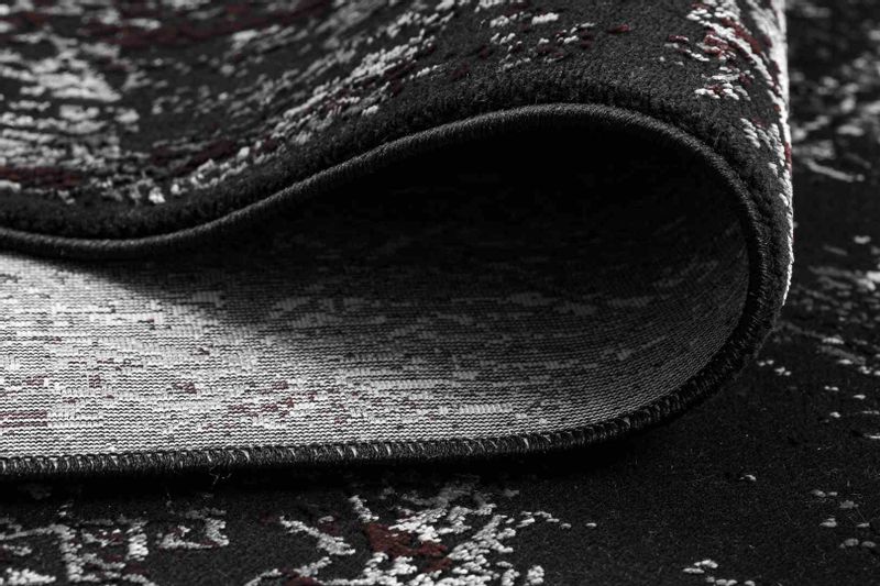 RUG/LU/LEAN/ORNAMENT/ANTHRACITE+RED/80x150 zdjęcie 7