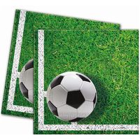 serwetki footbal party 33x33 cm, 20szt. impreza