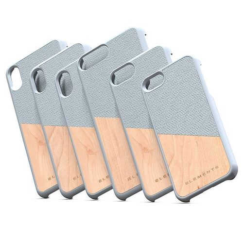 Nordic Elements Original Hel - Drewniane etui iPhone Xs Max (Light Grey) na Arena.pl