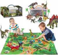 DUŻY ZESTAW FIGURKI DINOZAUR + MATA JURASSIC WORLD