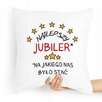 Prezent Poduszka Dla Jubilera Najlepszy Jubiler Z Nadrukiem Ze Zdjęciem