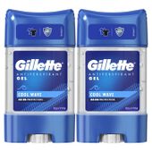 Gillette Cool Wave antyperspirant w żelu 2 x 70 ml