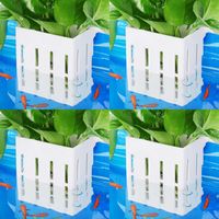 Borlech Zestaw Uchwytów na Rośliny Akwariowe 4 sztuki Białe