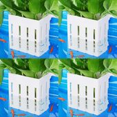 Borlech Zestaw Uchwytów na Rośliny Akwariowe 4 sztuki Białe