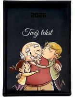 PERSONALIZOWANY PLANER kalendarz A4 2026 TYGODNIOWY dla dziadka twój napis