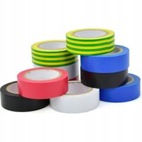 Taśma izolacyjna kolorowa 19mm 10m 10 szt GEKO