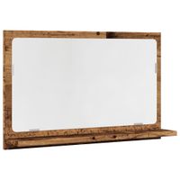Szafka łazienkowa z lustrem, stare drewno, 60x11x37 cm