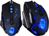 MYSZ MYSZKA GAMINGOWA DLA GRACZY PODŚWIETLENIE RGB LED 3200 DPI + PODKŁADKA