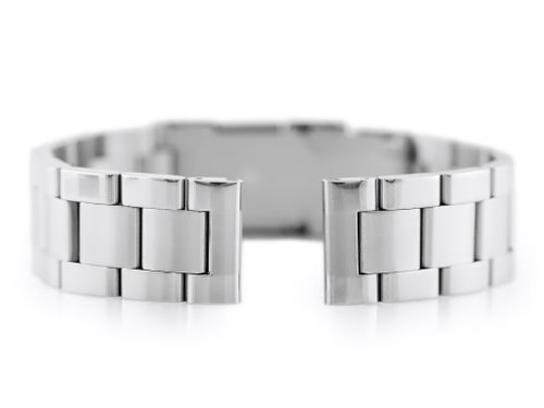 Bransoleta S5 - HQ Solid Steel - srebrna - 18mm na Arena.pl