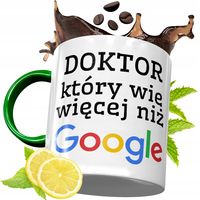 Kubek Zielony Dla Doktora Doktorki Na Prezent Z Nadrukiem Ze Zdjęciem