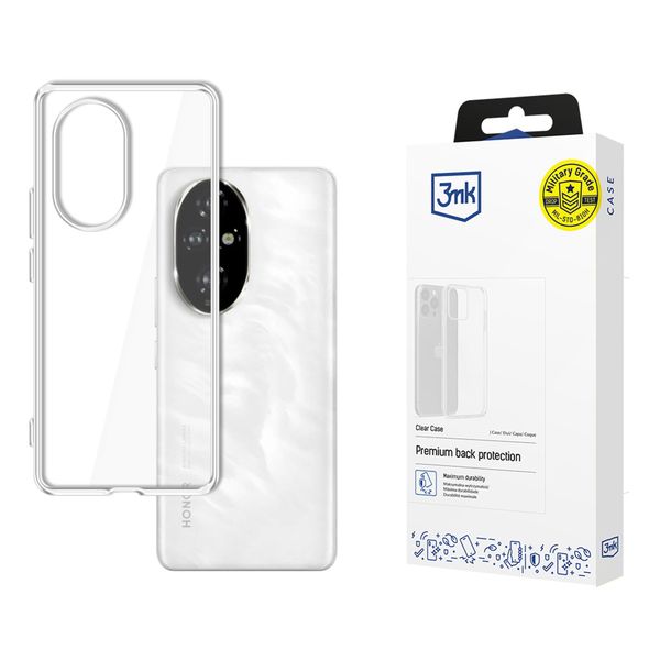 Silikonowe etui na Honor 200 - 3mk Clear Case zdjęcie 1