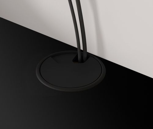 Szafka RTV ICARUS 156 pod telewizor wisząca obła czarny mat / dąb artisan na Arena.pl